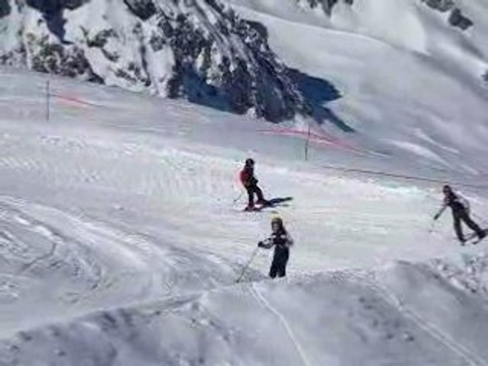 descente de Quentin, Alban et Nathan