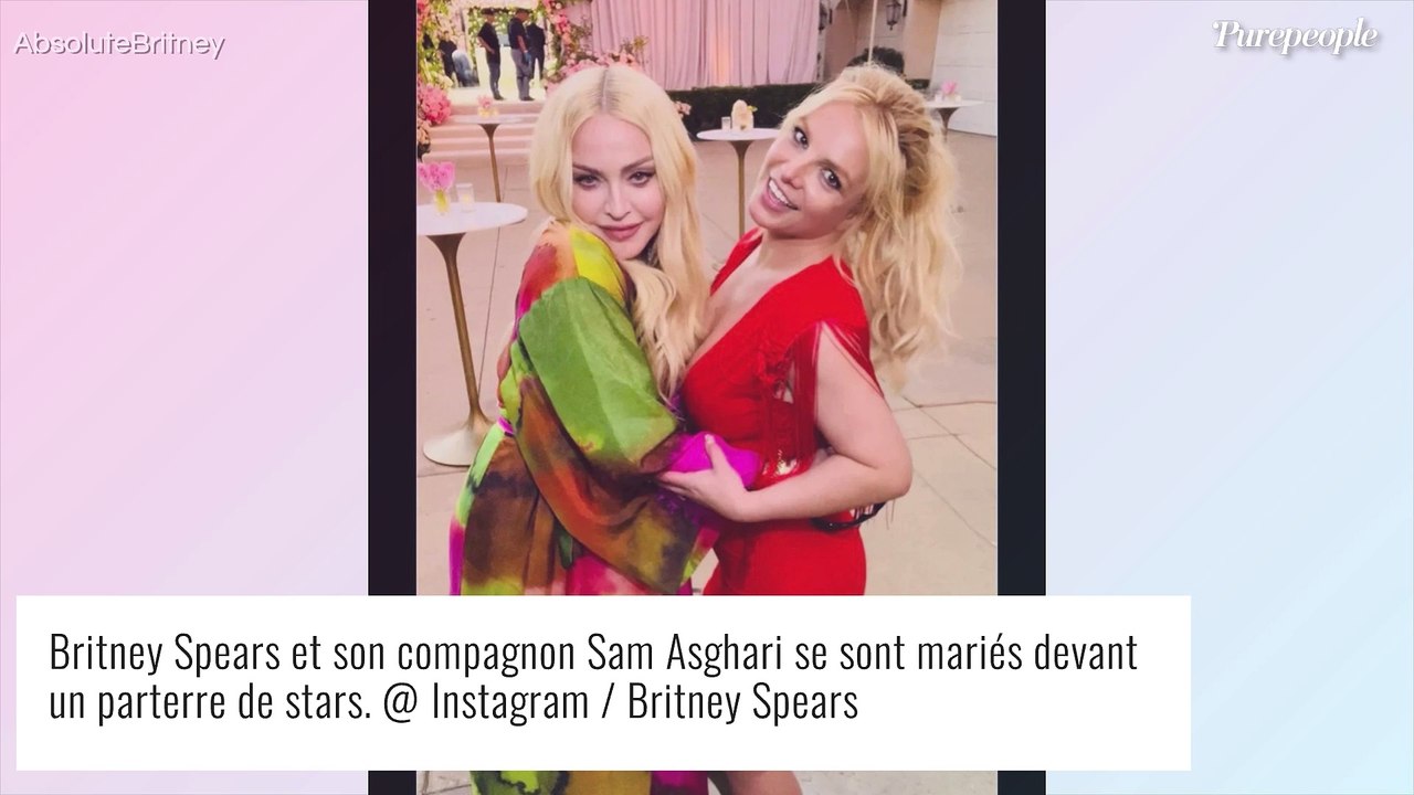 Mariage de Britney Spears : retrouvailles avec Madonna, elles reproduisent leur baiser culte !