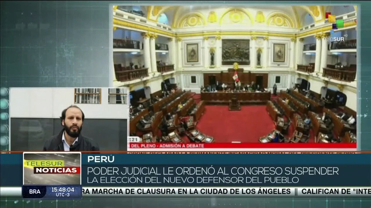 Perú: Poder judicial ordenó al Congreso suspender la elección del nuevo Defensor del Pueblo