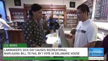 Lawmaker’s Sick Day Causes Recreational Marijuana Bill to Fail by 1 Vote in Delaware House