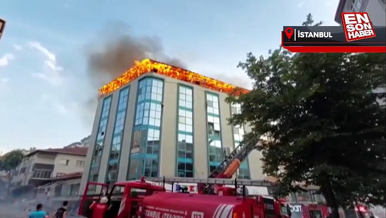 حريق في اسطنبول منطقة كوتشوك تشكمجه
