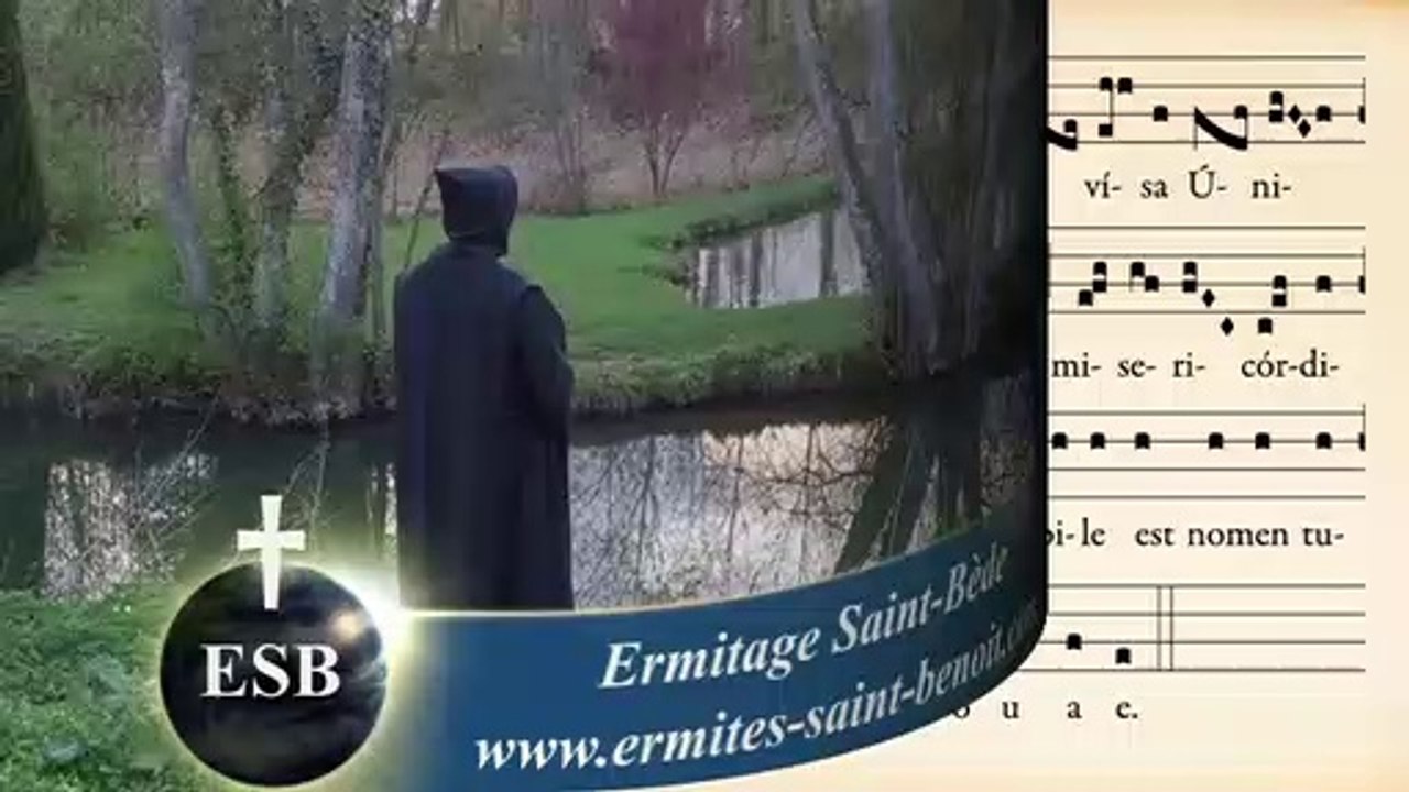 Introït Benedicta sit de la Fête de la Sainte Trinité - Ermitage Saint-Bède film JC Guerguy Ciné Art Loisir.