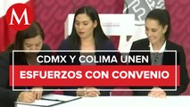 CdMx y Colima firman convenio para compartir experiencia en seguridad y turismo