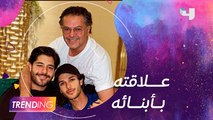 راغب علامة يتحدث عن تفاصيل علاقته بأبنائه خالد ولؤي وتصدرهم الترند بفيديوهاتهم معه