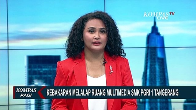 Kebakaran Melanda SMK PGRI 1 Tangerang, Ruang Multimedia Ludes Dilahap Api!