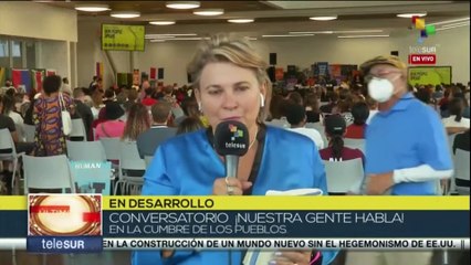 Conversatorio "Nuestra gente habla" en Cumbre de los Pueblos genera reacciones entre participantes