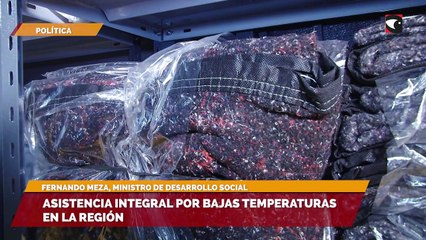 Asistencia integral por bajas temperaturas en la región