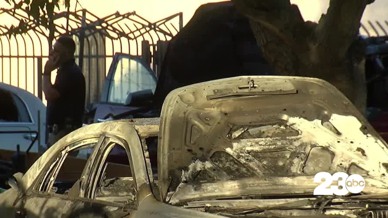 Bakersfield Fire Department: Suspect arrested after 4 vehicles set on fire