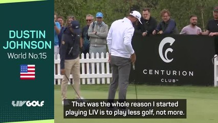 Download Video: Johnson admits to discussing future with Masters after LIV Tour move