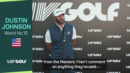Johnson admits to discussing future with Masters after LIV Tour move