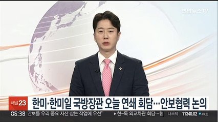한미·한미일 국방장관 오늘 연쇄 회담…안보협력 논의