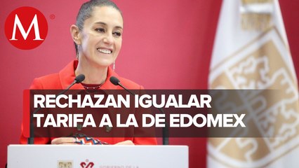 Aumento de hasta cinco pesos a tarifa de transporte era inaceptable: Sheinbaum