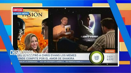 Chris Evans aclara ¿Tendrá romance con Shakira?
