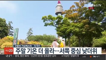 [날씨] 주말 30도 안팎 더위…내륙 요란한 소나기
