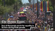 Tens of thousands march for equality in Tel Aviv during Pride parade