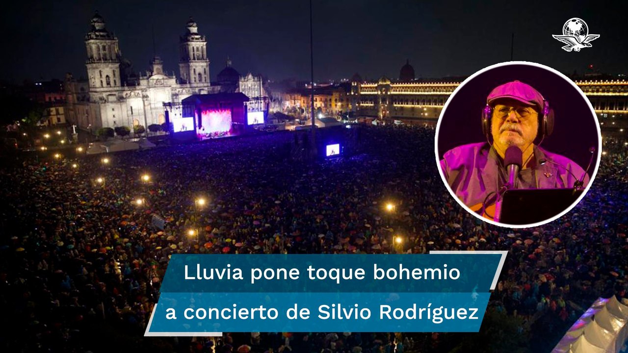 Entre lluvia y banderas del Che capitalinos disfrutaron concierto de Silvio Rodríguez