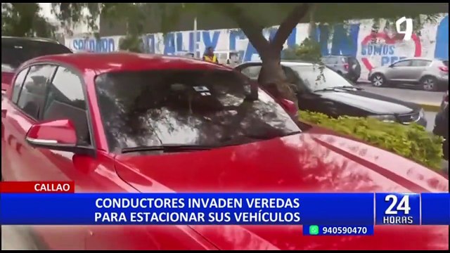 Denuncian que vehículos mal estacionados impiden libre tránsito en el Callao