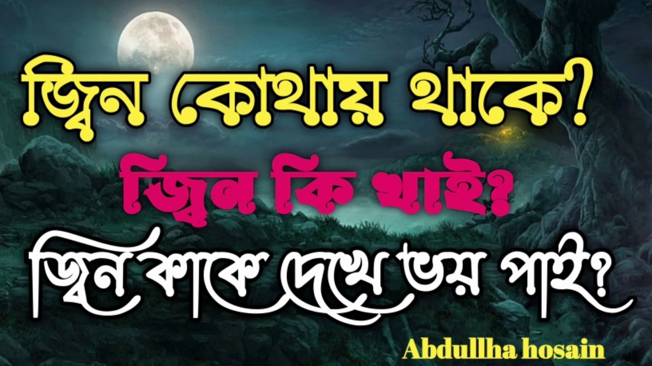 জ্বিন কোথায় থাকে? || জ্বিন কি খাই? || জ্বিন কাকে দেখে ভয় পাই? || New Islamic Video | islam religion no1