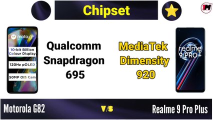 Motorola G82 vs Realme 9 Pro Plus Comparison 