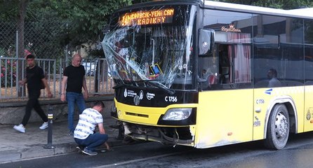 Üsküdar’da otobüs kazası