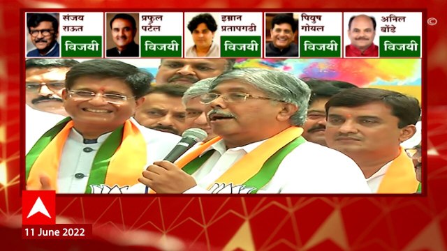 Chandrakant Patil : राऊतांना टोल, ठाकरेंना इशारा; विजयानंतर चंद्रकांत पाटलांचं तुफान भाषण ABP Majha