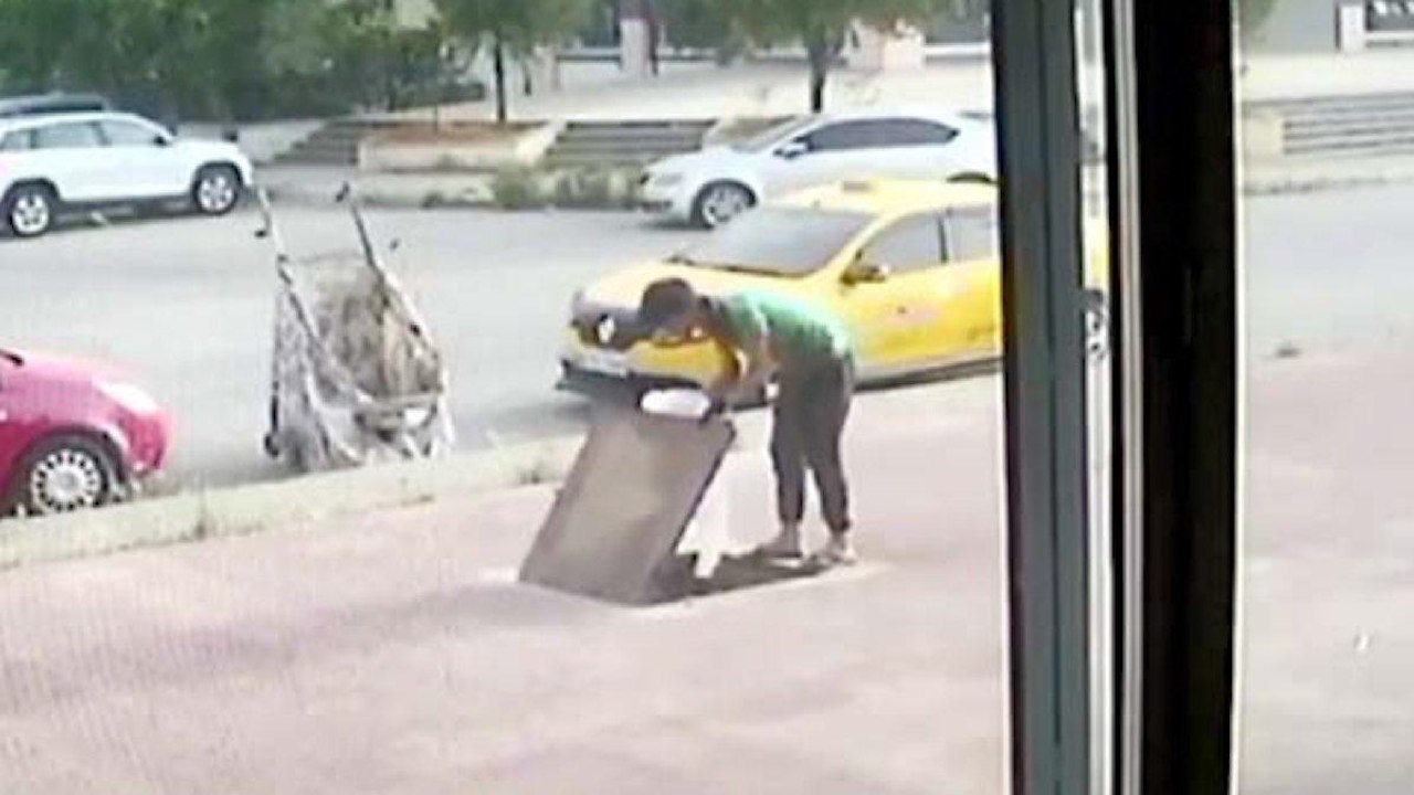 Gaziantep’te rögar kapağı hırsızlığına 2 gözaltı