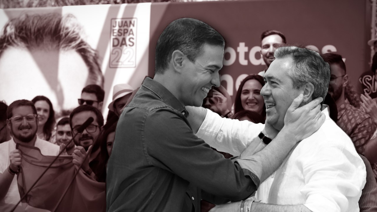 Juan Espadas y Pedro Sánchez participan en un mitin joven de campaña en Cártama (Málaga)