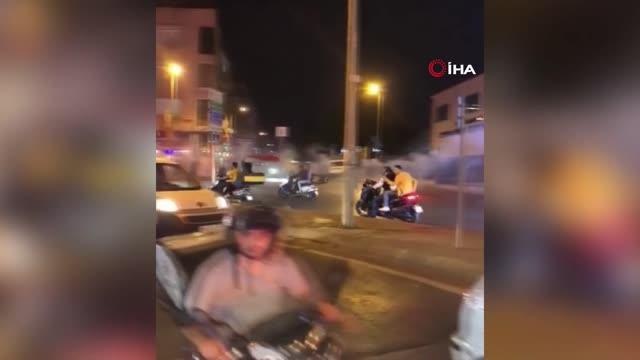 'Pes dedirten' asker uğurlaması... Yolu kapatıp ateş açtılar, meşale yakıp havai fişek fırlattılar