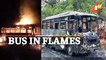Bus Catches Fire, Narrow Escape For Passengers