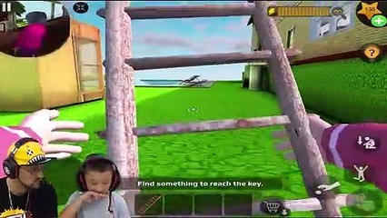 SCARY TEACHER Almost Shot Me THERE! She's a Pain in the Axe! S⋊Ɔ∩S ʎɐlƆ plıM pɐɥƆ (FGTeeV Skit)