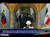Presidente Nicolás Maduro es recibido por su homólogo iraní, Ebrahim Raisi