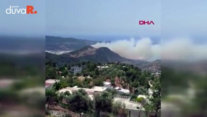 Antalya'da makilik alanda yangın: Evler boşaltıldı