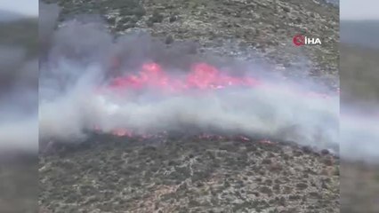 Download Video: Kaş'ta orman yangını: Yerleşim yeri yakınındaki yangına karadan ve havadan müdahale ediliyor