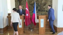 Dışişleri Bakanı Çavuşoğlu, Çek mevkidaşı Lipavsky ile ortak basın toplantısında konuştu