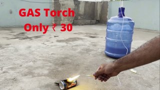 Big Bottle GAS TORCH DIY Project at Home || Calcium Carbide JET FLAME (घर पे गैस टोर्च कैसे बनाए)