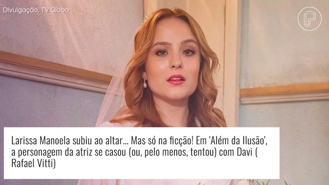 Larissa Manoela surpreende público com fotos de casamento e ganha elogios: 'A noiva mais linda'