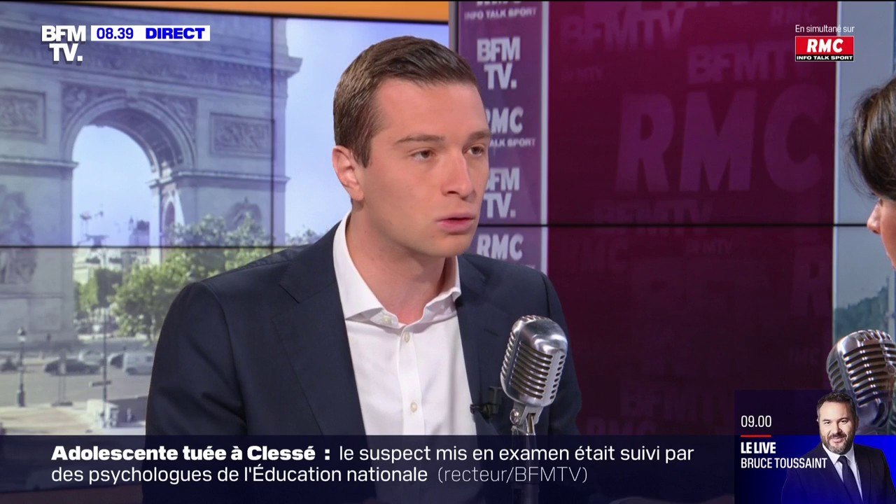 Jordan Bardella: "Jean-Luc Mélenchon est la béquille d'Emmanuel Macron"