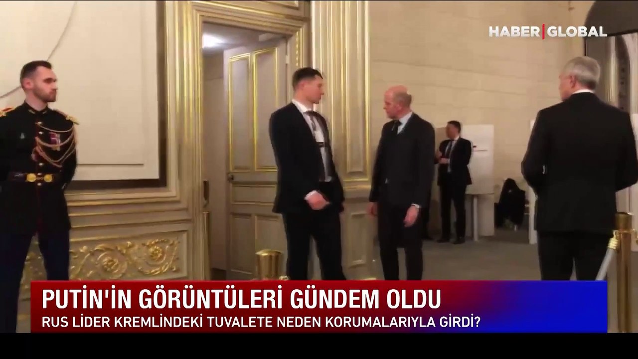 Putin'in görüntüleri gündem oldu! Rus lider Kremlin'deki tuvalete neden korumaları ile girdi?