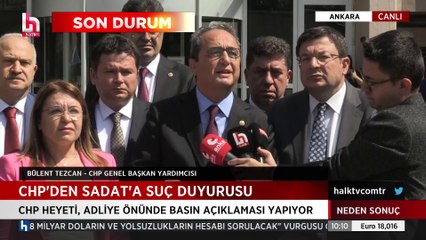 CHP'den SADAT'a suç duyurusu: Arkasında saray rejimi vardır
