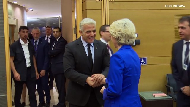 Ursula von der Leyen em Israel à procura de acordo de cooperação energética