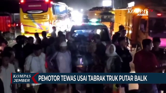 Pemotor Tewas Usai Tabrak Truk Putar Balik di Jalur Pantura