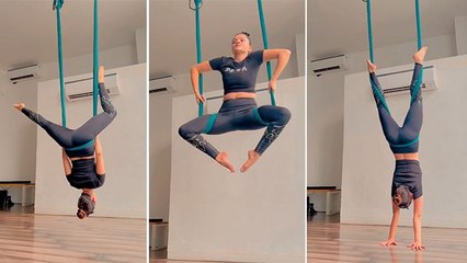Khatron Ke Khiladi 12 Rubine Dilaik Aerial Yoga Troll लोग बोले टपक जाओगी | Boldsky *Entertainment
