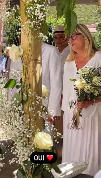 Christine Bravo a épousé son amoureux Stéphane en Corse le 11 juin 2022.