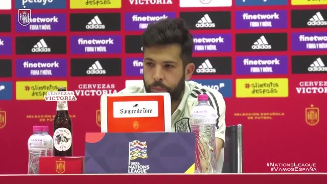 Jordi Alba: El puesto de lateral izquierdo está muy caro y somos conscientes de ello