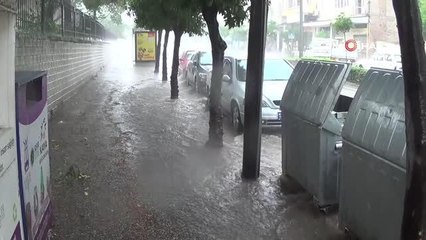 Aydın yağmura teslim oldu, hastaneyi su bastı