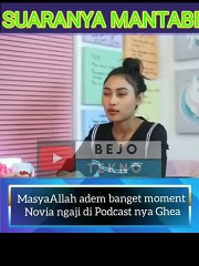 Novia Melantunkan surah Muzammil di Podcastnya Ghea | beautiful voice reading the quran