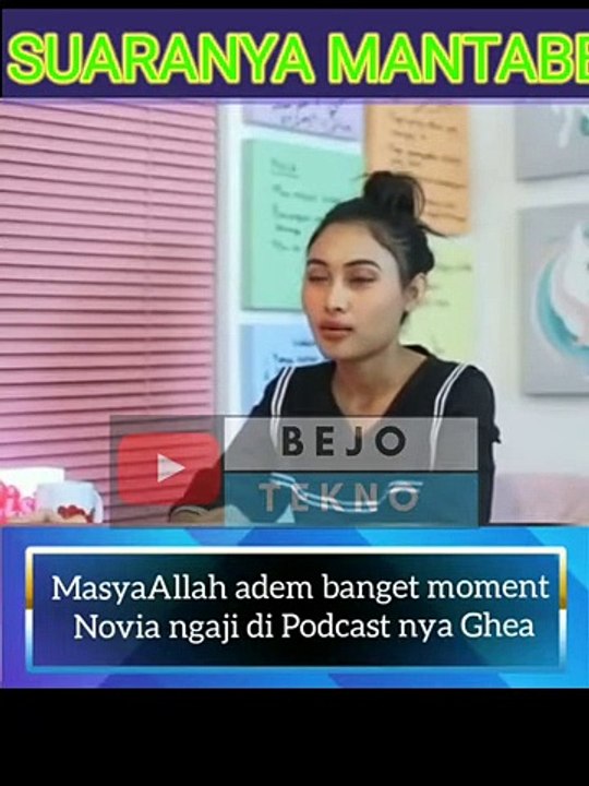 Novia Melantunkan surah Muzammil di Podcastnya Ghea | beautiful voice reading the quran