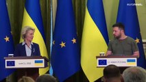 EU-Beitrittsantrag der Ukraine: Von der Leyen in Kiew