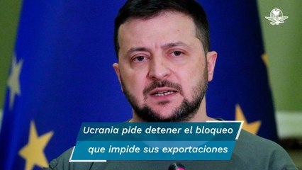 Zelensky alerta sobre crisis alimentaria y llama a poner fin al bloqueo ruso