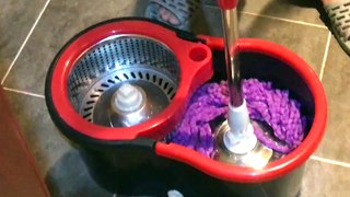 Spin mop usage  Easy quick guide to using spinning mop for house cleaning 통돌이 회전걸레 사용법